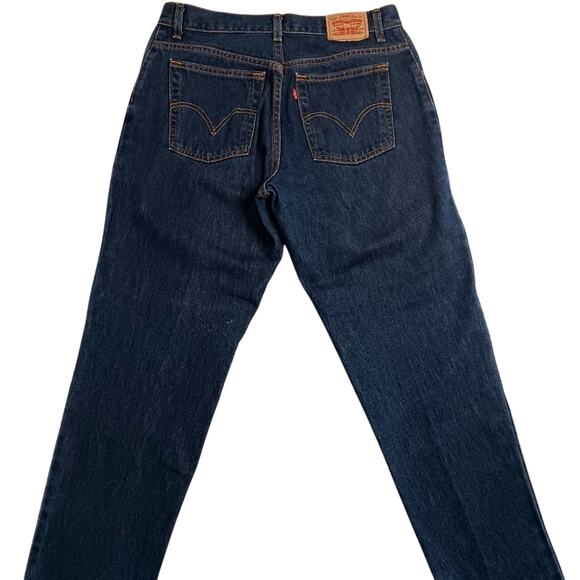Levis 550 Vintage Jeans Womens 14M 33X31 Blue Relaxed Tapered High Western Y2K - Picture 1 of 15